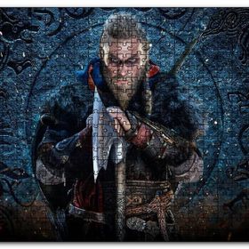 Cakapuzzle Assassins Creed Valhalla Savaşçı Görseli Mdf 120 Parça Puzzle