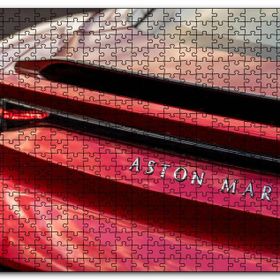 Cakapuzzle Aston Martin Superleggera Volante Arka Görünüş Mdf 500 Parça Puzzle