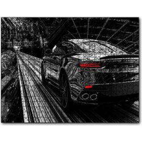 Cakapuzzle Aston Martin Superleggera Volante Siyah Mdf 120 Parça Puzzle