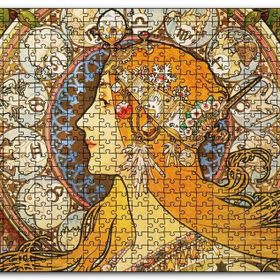 Cakapuzzle Astrolog Kadın ve Burçlar Mdf 1000 Parça Puzzle