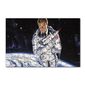 Cakapuzzle Astronot James Bond 120 Parça Ahşap Puzzle