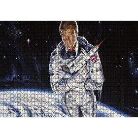 Cakapuzzle Astronot James Bond 120 Parça Ahşap Puzzle