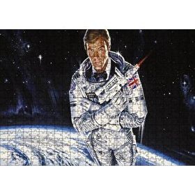 Cakapuzzle Astronot James Bond Mdf 500 Parça Puzzle