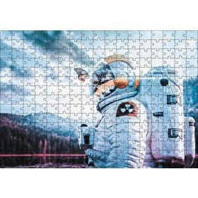 Cakapuzzle Astronot Kelebek Doğa 120 Parça Ahşap Puzzle