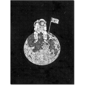Cakapuzzle Astronot Uzay Sanat Gezegen 1000 Parça Ahşap Puzzle