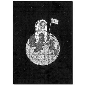 Cakapuzzle Astronot Uzay Sanat Gezegen 120 Parça Ahşap Puzzle