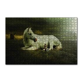 Cakapuzzle At Köpek Kız Çocuğu Fantatik 120 Parça Ahşap Puzzle