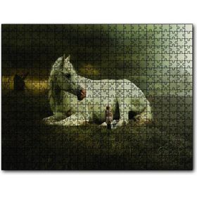 Cakapuzzle At Köpek Kız Çocuğu Fantatik Ahşap 255 Parça Puzzle