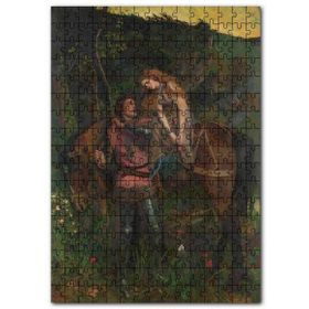 Cakapuzzle At Sırtındaki Merhametsiz Kadın Görseli Mdf 500 Parça Puzzle