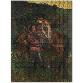 Cakapuzzle At Sırtındaki Merhametsiz Kadın Görseli Mdf 500 Parça Puzzle