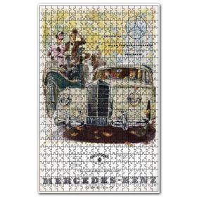 Cakapuzzle At Üç Tekerlekli Otomobil Mercedes Otomobil Ahşap 500 Parça Puzzle