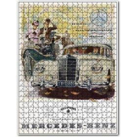 Cakapuzzle At Üç Tekerlekli Otomobil Mercedes Otomobil Ahşap 500 Parça Puzzle