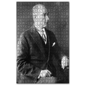 Cakapuzzle Atatürk Smokinli Modern Ahşap 255 Parça Puzzle