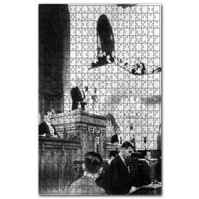 Cakapuzzle Atatürk Tbmm Kürsüsünde Ahşap 255 Parça Puzzle