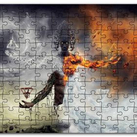 Cakapuzzle Ateş Toprak Su ve Rüzgar Büyücü Mdf 500 Parça Puzzle