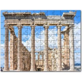 Cakapuzzle Atina Yunanistan Akropolis Kalıntıları Mdf 120 Parça Puzzle