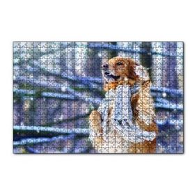 Cakapuzzle Atkılı Köpek 120 Parça Ahşap Puzzle