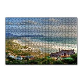 Cakapuzzle Atlantik Okyanusunda Sahil Kasabası 120 Parça Ahşap Puzzle
