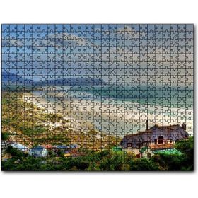 Cakapuzzle Atlantik Okyanusunda Sahil Kasabası Mdf 120 Parça Puzzle