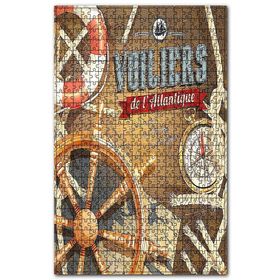 Cakapuzzle Atlantik Yelkenli Teknesi Seyhat Görseli Ahşap 500 Parça Puzzle