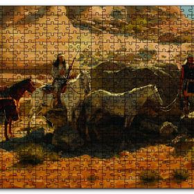 Cakapuzzle Atlı Kızılderililer Ahşap 500 Parça Puzzle
