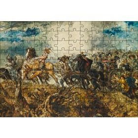 Cakapuzzle Atlı Savaşçılar 120 Parça Ahşap Puzzle