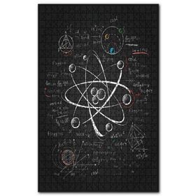 Cakapuzzle Atomik Araştırma Çizim Üzerinde Formüller Ahşap 1000 Parça Puzzle