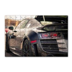 Cakapuzzle Audi R8 Siyah Modifiye Otomobil Görseli 120 Parça Ahşap Puzzle