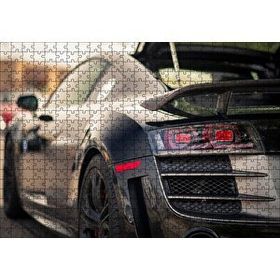 Cakapuzzle Audi R8 Siyah Modifiye Otomobil Görseli 120 Parça Ahşap Puzzle