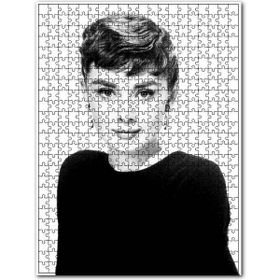 Cakapuzzle Audrey Hepburn Siyah Beyaz Portre 255 Parça Puzzle