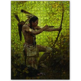 Cakapuzzle Av Daki Kızılderili 120 Parça Puzzle