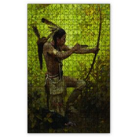 Cakapuzzle Av Daki Kızılderili Ahşap 500 Parça Puzzle