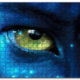 Cakapuzzle Avatar Yakın Plan Göz Görseli Mdf 120 Parça Puzzle