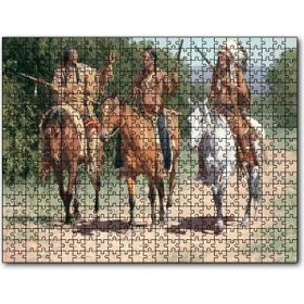 Cakapuzzle Avcı Kızılderili Görseli Mdf 255 Parça Puzzle