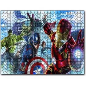 Cakapuzzle Avengers Captain America Tam Kadro 1000 Parça Puzzle