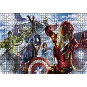 Cakapuzzle Avengers Captain America Tam Kadro 1000 Parça Puzzle