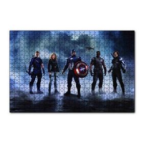 Cakapuzzle Avengers Civil War Kahramanlar 120 Parça Ahşap Puzzle