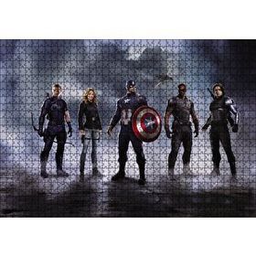 Cakapuzzle Avengers Civil War Kahramanlar 120 Parça Ahşap Puzzle