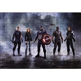 Cakapuzzle Avengers Civil War Kahramanlar 120 Parça Ahşap Puzzle
