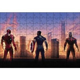 Cakapuzzle Avengers Endgame Iron Man Captain America ve Ant Man 120 Parça Puzzle