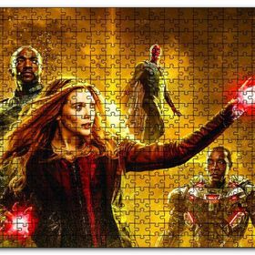 Cakapuzzle Avengers Falcon Witch ve Rocket Ahşap 500 Parça Puzzle