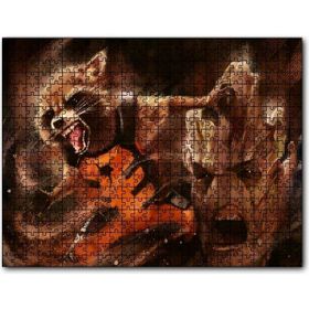 Cakapuzzle Avengers Guardians Groot Rocket Mdf 120 Parça Puzzle