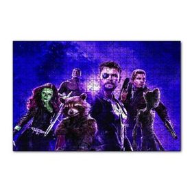 Cakapuzzle Avengers Rakun Thor Groot 120 Parça Ahşap Puzzle