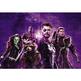 Cakapuzzle Avengers Rakun Thor Groot 120 Parça Ahşap Puzzle
