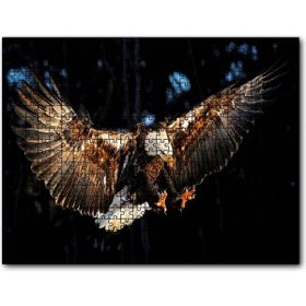 Cakapuzzle Avına Hücum Eden Kartal Görseli Mdf 120 Parça Puzzle