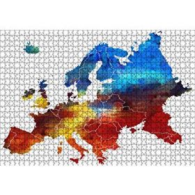 Cakapuzzle Avrupa Haritası 1000 Parça Puzzle