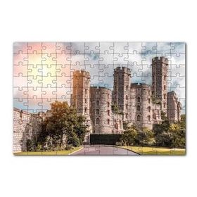 Cakapuzzle Avrupa Soylu Malikanesi ve Bulutlu Gökler 120 Parça Ahşap Puzzle