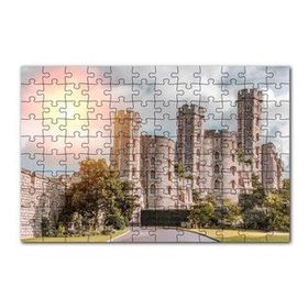 Cakapuzzle Avrupa Soylu Malikanesi ve Bulutlu Gökler 120 Parça Ahşap Puzzle