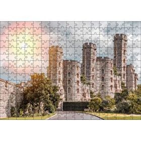 Cakapuzzle Avrupa Soylu Malikanesi ve Bulutlu Gökler 120 Parça Ahşap Puzzle