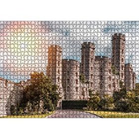 Cakapuzzle Avrupa Soylu Malikanesi ve Bulutlu Gökler 120 Parça Ahşap Puzzle